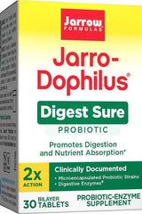 Jarrow Formulas Jarro-Dophilus Digest Sure probiotic supplement for digestion and nutrient absorption.