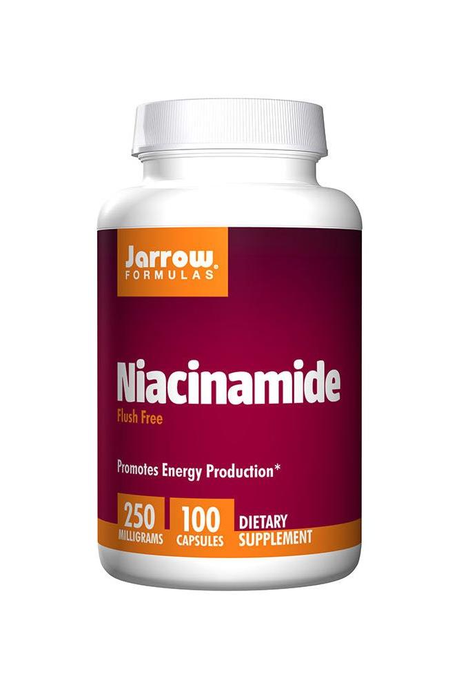 Jarrow Formulas Niacinamide 250 mg 100 capsules, promotes energy production, dietary supplement