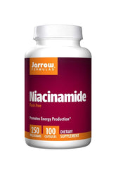 Jarrow Formulas Niacinamide 250 mg 100 capsules, promotes energy production, dietary supplement