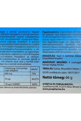 JutaVit Calcium Forte + Ca/K2/D3 supplement label detailing nutritional information and usage instructions.