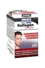 JutaVit Collagen Complex tablet package featuring 60 film-coated tablets for skin and joint health.