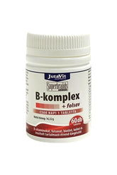 JutaVit B-komplex + folsav tablet, 60 tablets for health and wellness, supports hair, skin, and nails.
