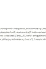 Ingredient list for JutaVit Eye Health Lutein Forte tablets detailing key components like Lutein and Zeaxanthin.