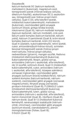 Ingredients list for JutaVit Multivitamin Immuner tablets for seniors, detailing vitamins and minerals for health.