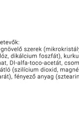 Ingredients list for JutaVit Turmeric extract tablets including additives and components.