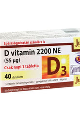 JutaVit Vitamin D3 2200 IU tablets, 40 count for immune support and calcium absorption.