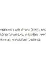 Ingredients list for JutaVit Vitamin D3 2500 IU Oliva softgel, including olive oil and glycerin.