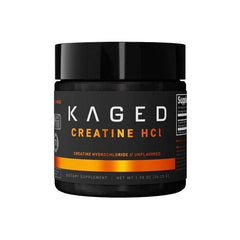 Kaged Muscle Creatine HCl supplement jar, unflavored, for increased muscle mass and fast results.