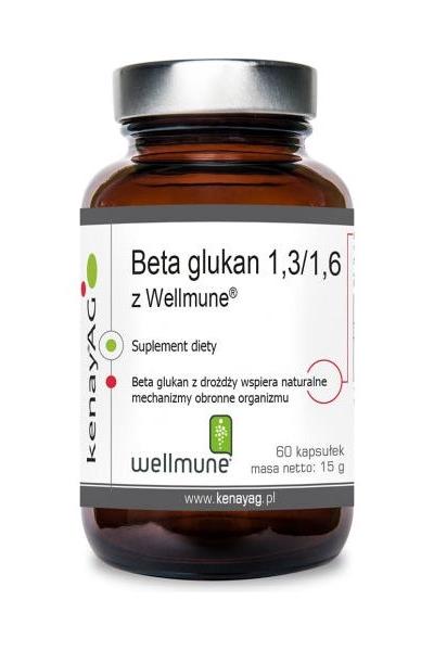 Kenay Beta-glukan 1,3/1,6 med Wellmune i en burk, 60 kapslar för kosttillskott.