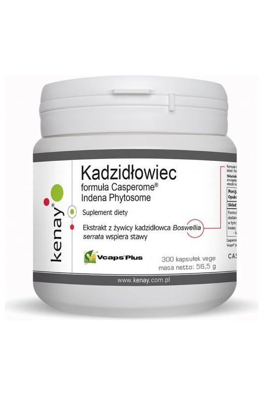 Kenay Boswellia Casperome Indena Phytosome supplement for joint health, 300 vegetarian capsules.