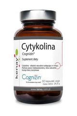 Kenay Citicoline Cognizin supplement bottle containing 60 vegetarian capsules for brain health.