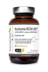 Kenay Kurkuma BCM-95 dietary supplement with piperine for improved wellness and bioavailability.