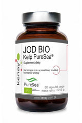 Kenay Kelp Iodine Source PureSea bottle containing 60 capsules for thyroid support with organic algae.