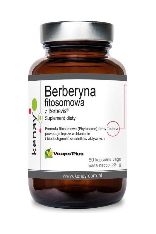 Kenay Berberine Phytosome supplement with Berbevis, 60 vegetarian capsules.