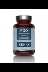 Kenay PQQ Pyrroloquinoline Quinone supplement bottle with 60 capsules for health support.
