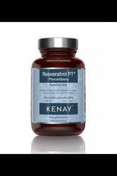 Kenay Resveratrol PT Pterostilbeny dietary supplement bottle with 60 capsules for antioxidant support