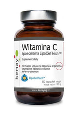 Kenay Vitamin C Liposomal LipoCellTech 60 Caps dietary supplement for immune support and energy metabolism.