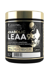 Anabolic LEAA 9 by Kevin Levrone, 240g container featuring Sicilian Lime flavor and details on EAA amino acids.