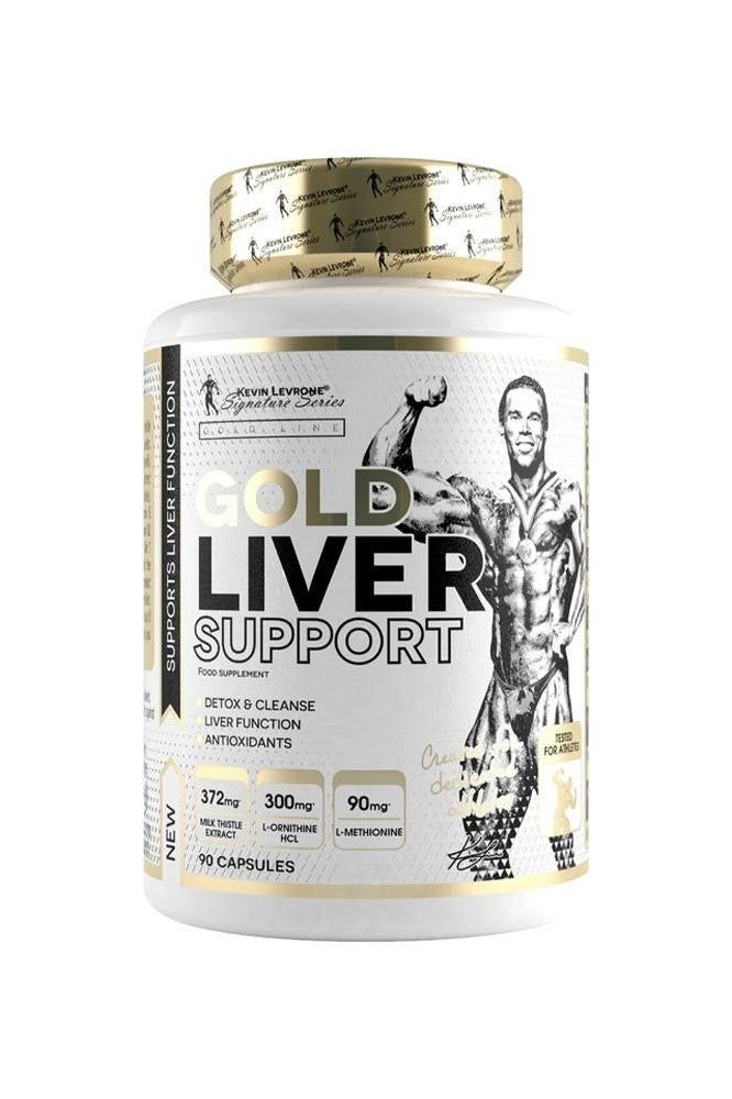 Kevin Levrone Gold Line Liver Support capsules for liver health and detox, 90 count.