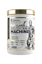 Kevin Levrone Maryland Muscle Machine Citrus Peach pre-workout supplement in 385g container for energy and pump.