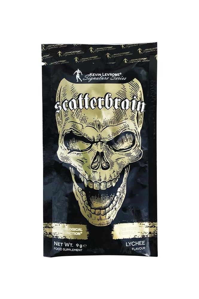 Kevin Levrone Scatterbrain Sample Pack, Lychee Flavor, Dietary Supplement, 9g for muscle endurance and recovery.