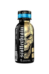 Kevin Levrone Scatterbrain Shot, 120ml pre-workout supplement with unique skull design.