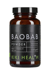 Kiki Health Organic Baobab Powder 100g - Rich in Vitamin C and Antioxidants, Promotes Digestive Health