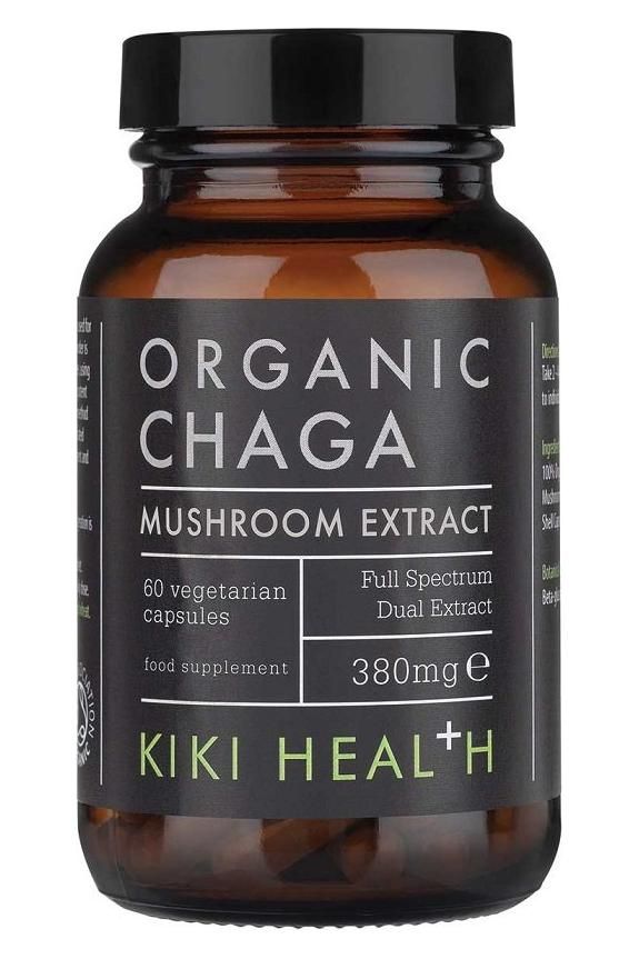 KIKI Health - Chaga Extract Organic, 380mg - 60 vcaps - Nutri.se