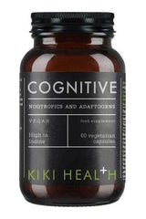KIKI Health Cognitive supplement bottle with nootropics and adaptogens for improved brain function.