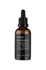 KIKI Health Ionic Electrolytes Liquid Concentrate in a 50ml bottle, promoting mineral balance and easy absorption.