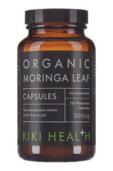 Organic Moringa Leaf 120 vegetariska kapslar framsida