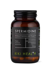 KIKI Health Spermidine 60 capsules with wheatgerm extract for cellular function support.