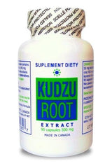Kudzu Root extract supplement bottle with 90 capsules, supporting digestion and appetite regulation.