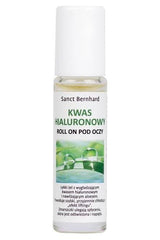 Kräuterhaus Sanct Bernhard Hyaluronic Acid Under Eyes Roll-On 10 ml for cooling and refreshing eye treatment.
