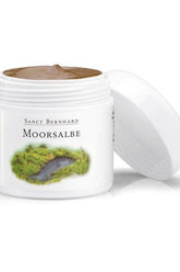 Kräuterhaus Sanct Bernhard Moorsalbe peat ointment jar, 100 ml for muscle relief and wellness.