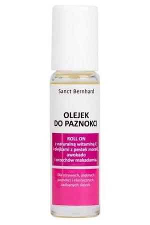 Kräuterhaus Sanct Bernhard Nail and Cuticle Oil Roll-On, enriched with natural vitamin E and nourishing oils.