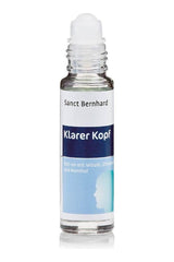 Kräuterhaus Sanct Bernhard Roll-On for Clear Head with menthol and essential oils for refreshing concentration.