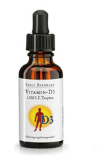 Kräuterhaus Sanct Bernhard Vitamin D3 1000 I.U. drops bottle for muscle function and immune support.