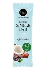 Levann Energy Simple Bar in coconut and cocoa flavor, vegan, natural energy source, 35g.
