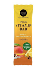 Levann Energy Vitamin Bar with mango and coconut, packed with vitamin C for a nutritious snack.