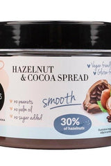 Levann Hazelnut & Cocoa Spread jar, gluten-free, vegan, no added sugar, peanut-free, palm oil-free.