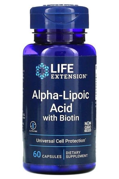Life Extension - Alpha-Lipoic Acid with Biotin - 60 caps - Nutri.se