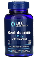 Life Extension - Benfotiamine with Thiamine, 100mg - 120 vcaps - Nutri.se