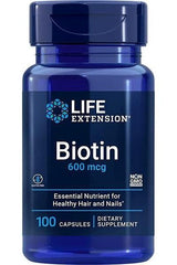 Life Extension - Biotin, 600mcg - 100 caps - Nutri.se