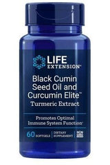Life Extension - Black Cumin Seed Oil and Curcumin Elite Turmeric Extract - 60 softgels - Nutri.se