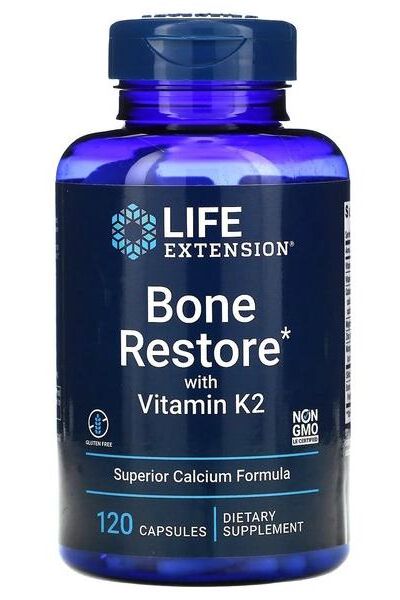 Life Extension - Bone Restore with Vitamin K2 - 120 caps - Nutri.se