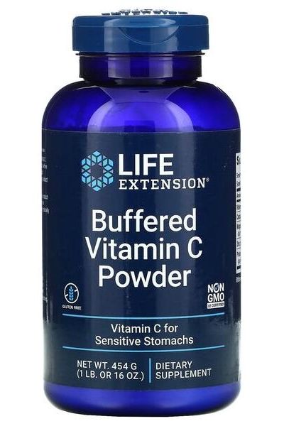 Life Extension - Buffered Vitamin C Powder - 454 grams - Nutri.se