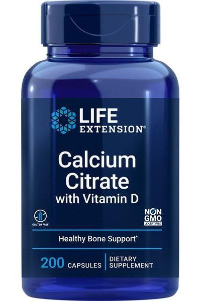 Life Extension - Calcium Citrate with Vitamin D - 200 vcaps - Nutri.se