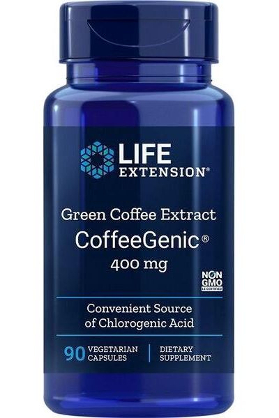 Life Extension - CoffeeGenic, Green Coffee Extract, 400mg - 90 vcaps - Nutri.se