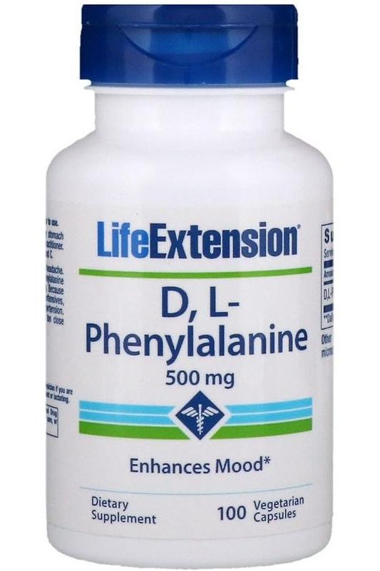 Life Extension - D L-Phenylalanine, 500mg - 100 vcaps - Nutri.se